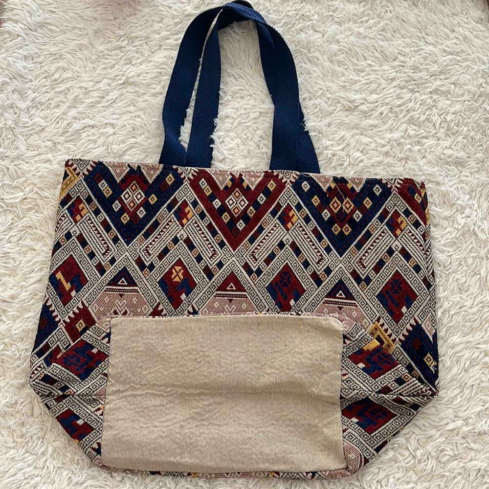 Canvas Pattern Tote Bag - Picture 7 of 10